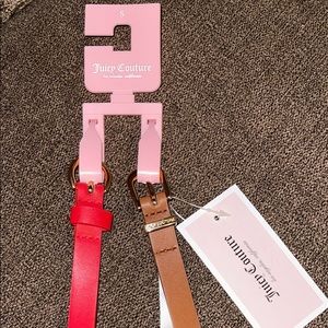 Juicy Couture women’s belts 2pk size small